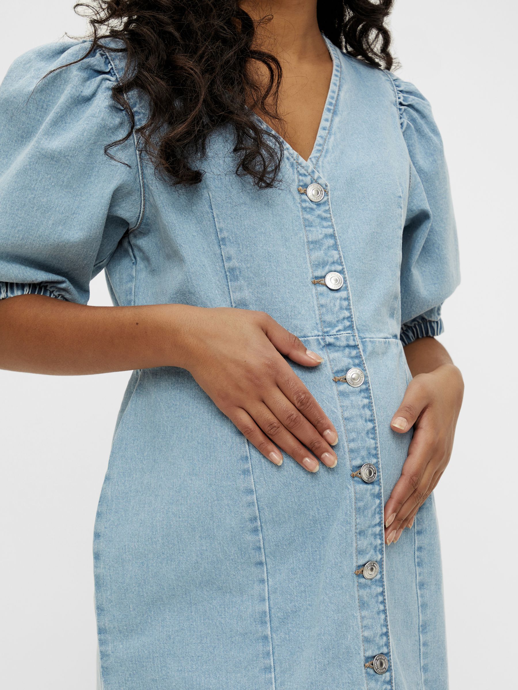 Pcmgili denim maternity dress | Mama ...